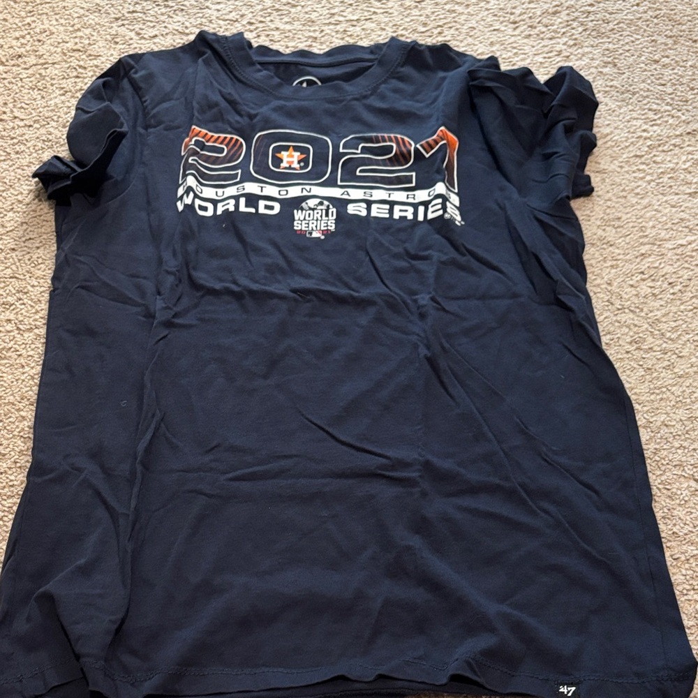 ‘47 Navy Blue Houston Astros World Series Tee